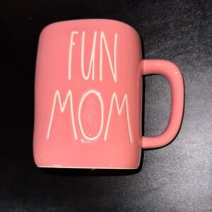 Rae Dunn Pink 'Fun Mom' Mug, NEW